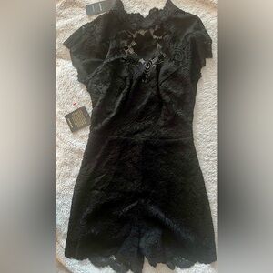 bebe Black Lace Jumpsuit New With Tags 🏷️